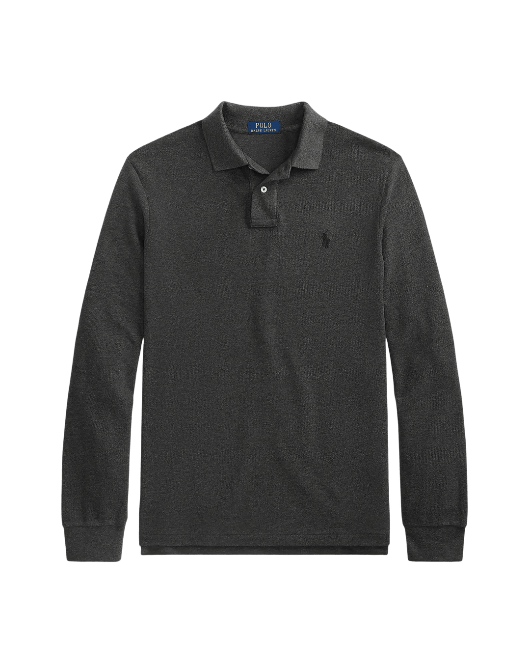 POLO RALPH LAUREN - Polo Custom Slim Fit en coton piqué Gris chiné - Lothaire