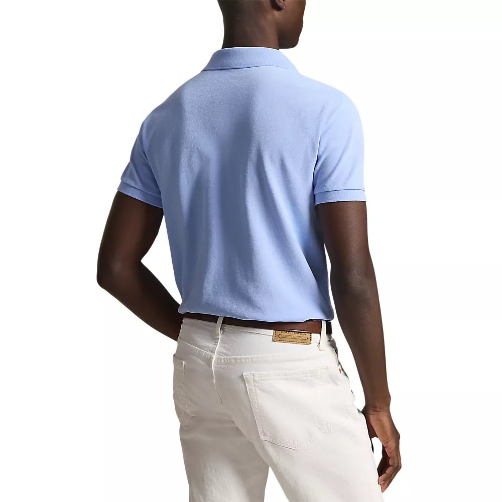 POLO RALPH LAUREN - Polo en coton piqué Slim Fit Bleu clair - Lothaire
