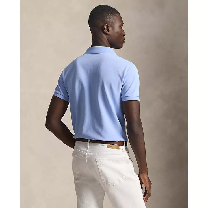 POLO RALPH LAUREN - Polo en coton piqué Slim Fit Bleu clair - Lothaire