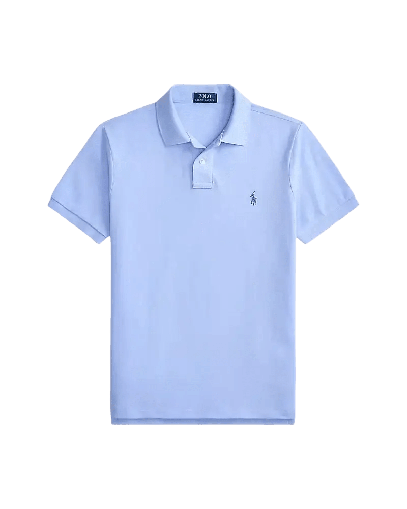 POLO RALPH LAUREN - Polo en coton piqué Slim Fit Bleu clair - Lothaire