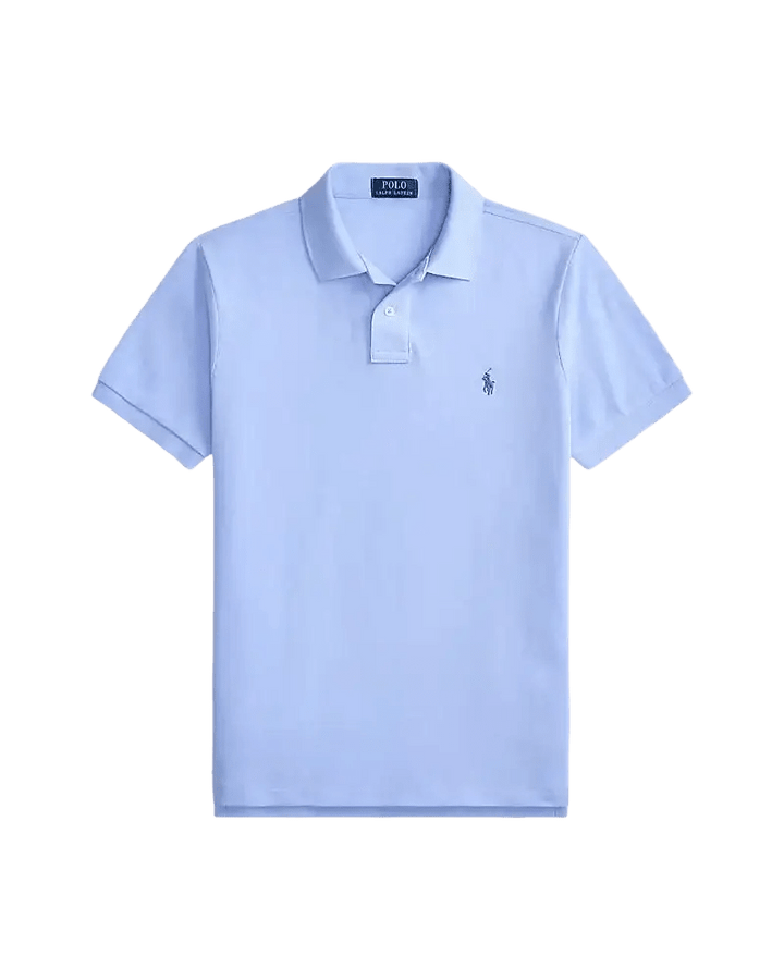 POLO RALPH LAUREN - Polo en coton piqué Slim Fit Bleu clair - Lothaire