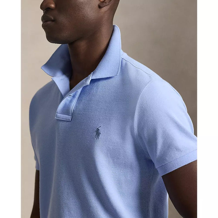 POLO RALPH LAUREN - Polo en coton piqué Slim Fit Bleu clair - Lothaire