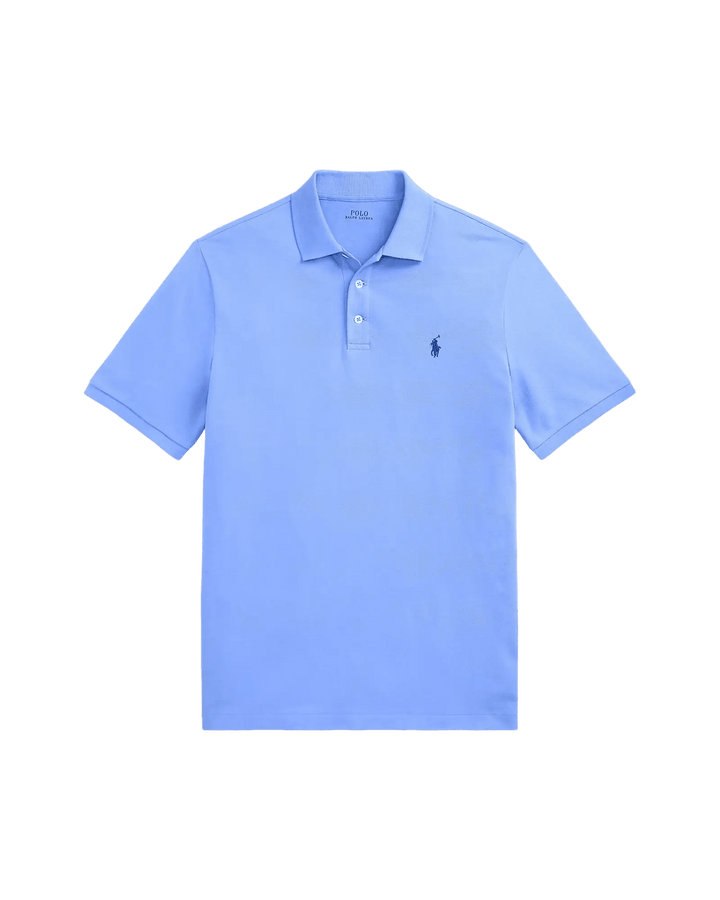 POLO RALPH LAUREN - Polo en maille extensible coupe ajustée personnalisée Bleu - Lothaire