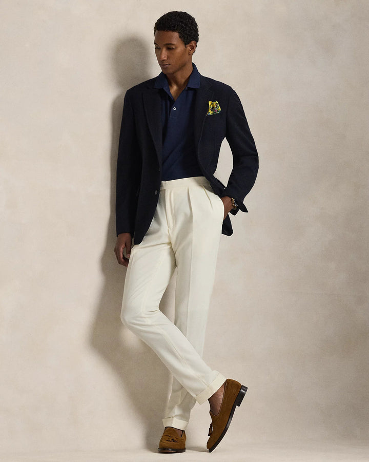 POLO RALPH LAUREN - Polo en piqué stretch Custom Slim Fit Bleu marine raffiné - Lothaire