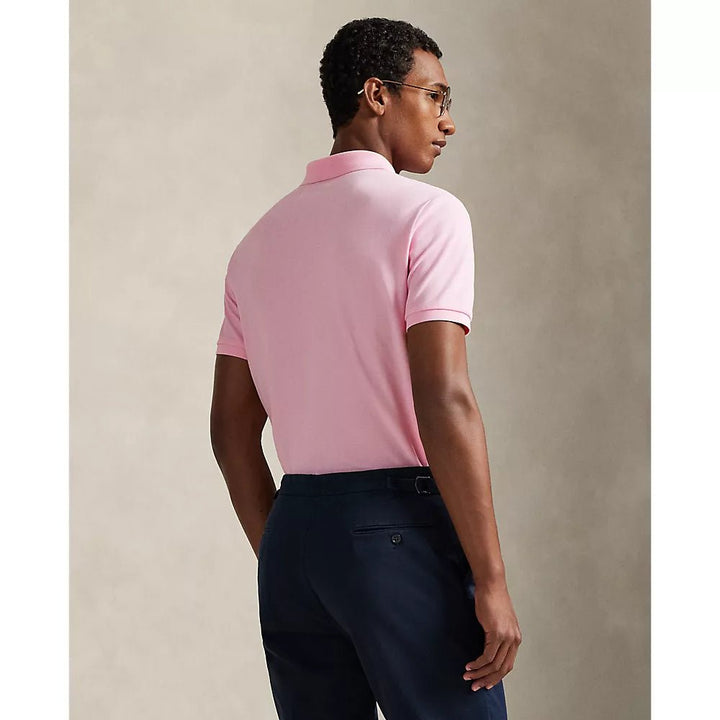 POLO RALPH LAUREN - Polo en piqué stretch Custom Slim Fit Rose - Lothaire