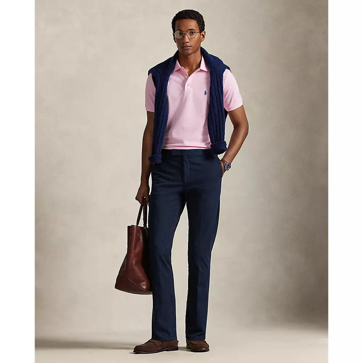 POLO RALPH LAUREN - Polo en piqué stretch Custom Slim Fit Rose - Lothaire
