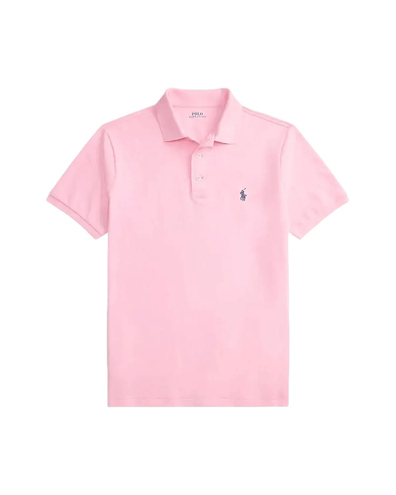 POLO RALPH LAUREN - Polo en piqué stretch Custom Slim Fit Rose - Lothaire