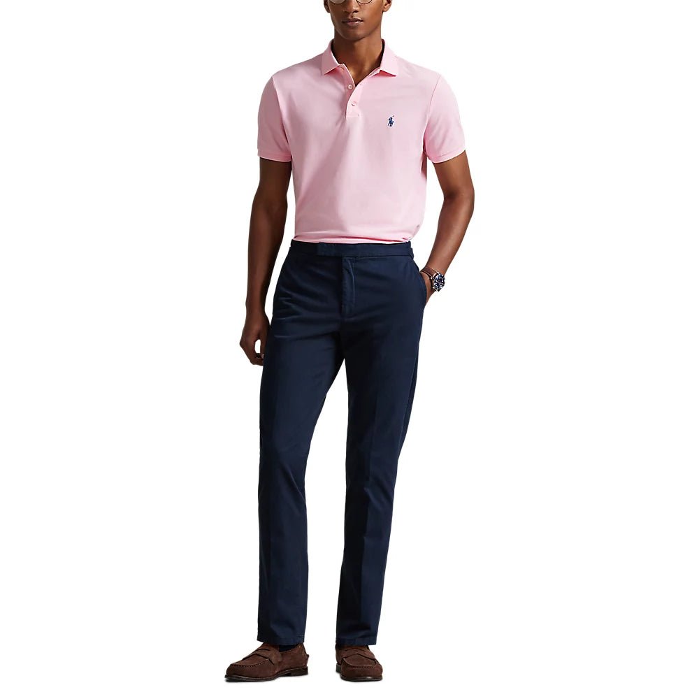 POLO RALPH LAUREN - Polo en piqué stretch Custom Slim Fit Rose - Lothaire
