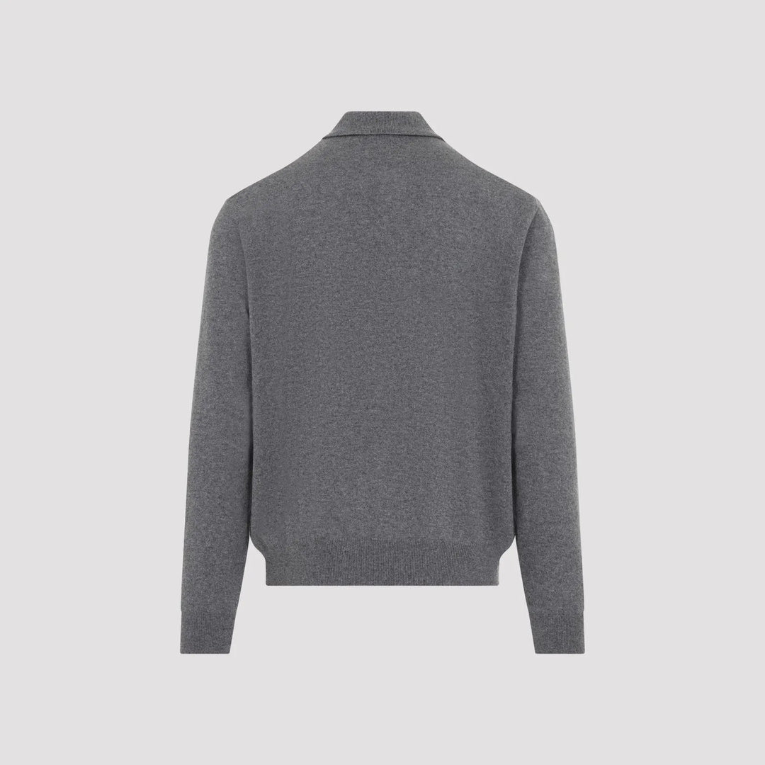 POLO RALPH LAUREN - Polo manches longues en cachemire Gris moyen - Lothaire