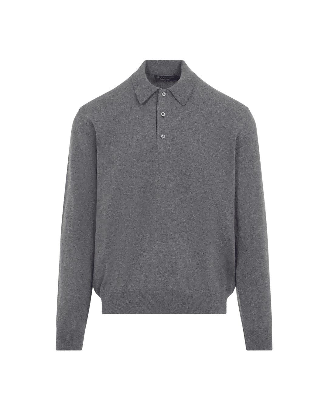POLO RALPH LAUREN - Polo manches longues en cachemire Gris moyen - Lothaire