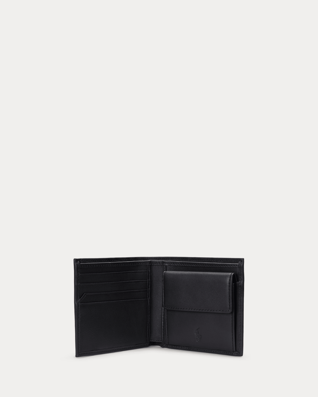 POLO RALPH LAUREN - Portefeuille en cuir lisse Noir - Lothaire