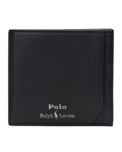 POLO RALPH LAUREN - Portefeuille en cuir lisse Noir - Lothaire