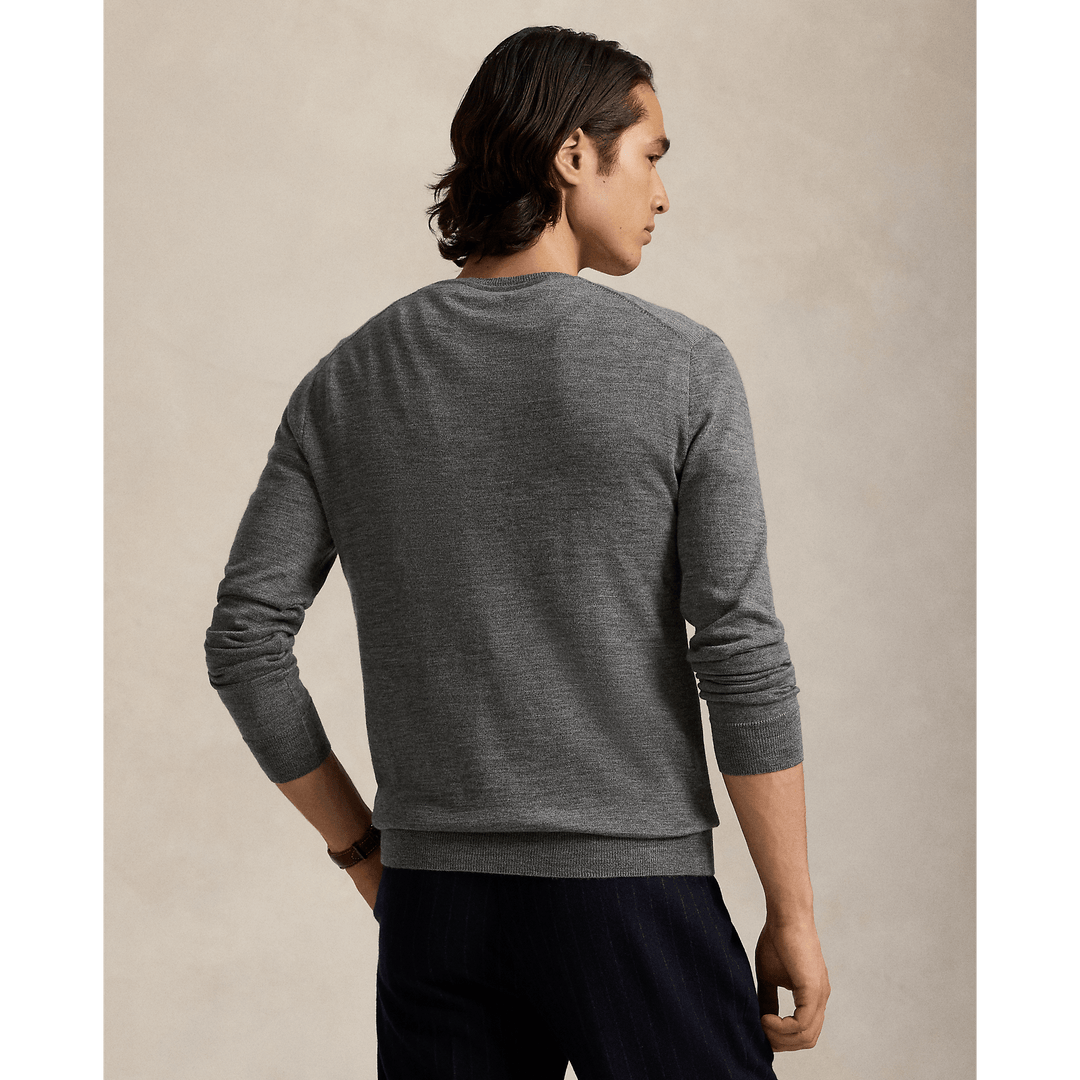 POLO RALPH LAUREN - Pull col en V en laine lavable Slim Fit - Lothaire