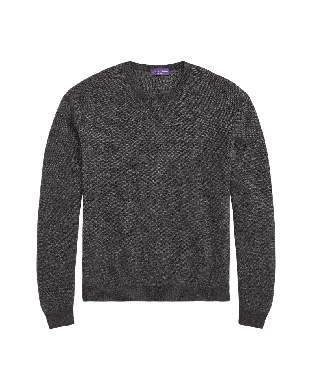 POLO RALPH LAUREN - Pull en cachemire Birdseye Gris foncé chiné - Lothaire