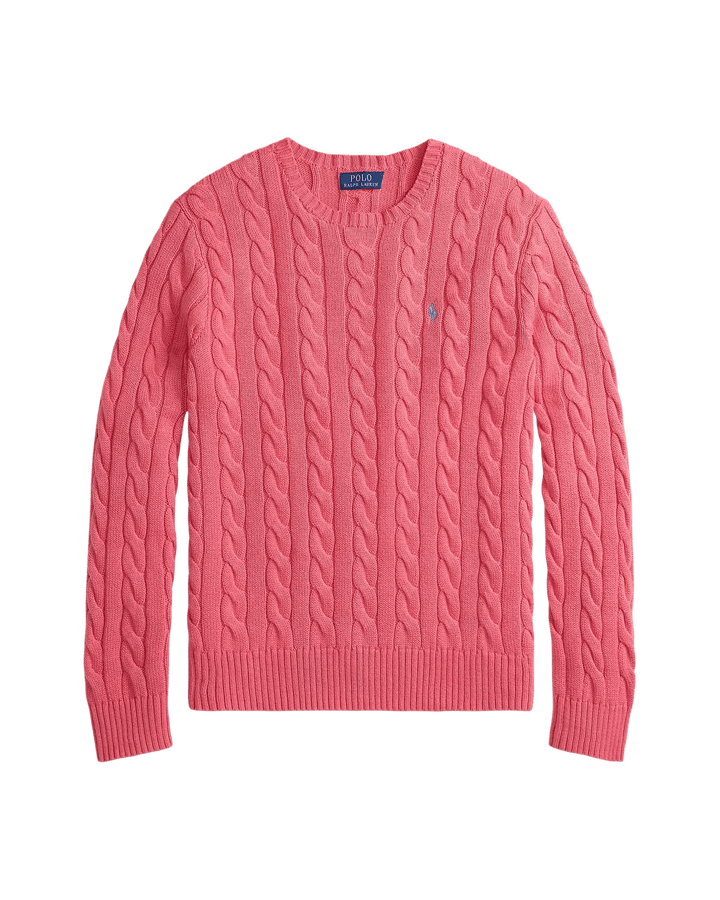 POLO RALPH LAUREN - Pull en coton torsadé Rouge pâle - Lothaire