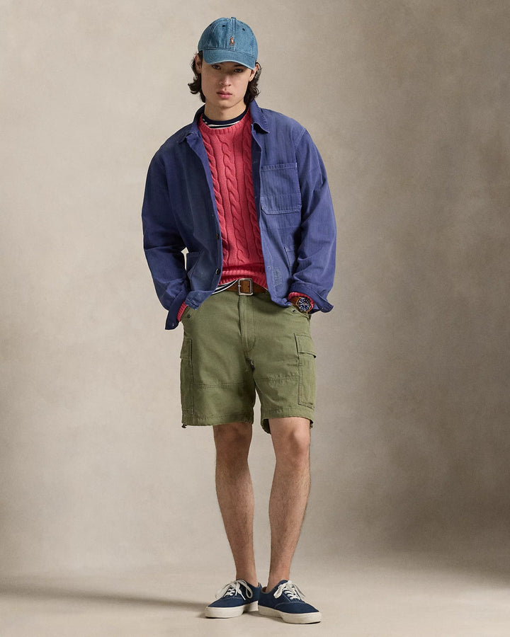 POLO RALPH LAUREN - Pull en coton torsadé Rouge pâle - Lothaire