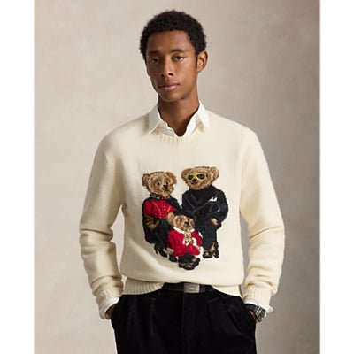 POLO RALPH LAUREN - Pull Polo Bear en Laine et Cachemire Blanc - Lothaire