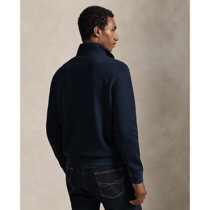 POLO RALPH LAUREN - Pull quart de zip en maille double Aviator navy - Lothaire