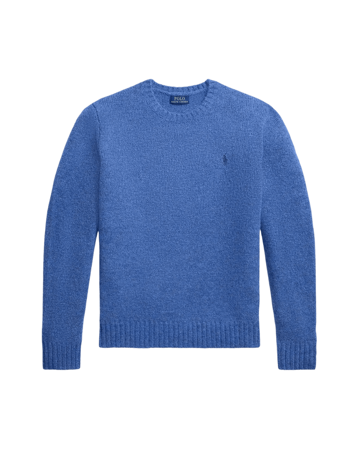 POLO RALPH LAUREN - Pull texturé à col rond Bleu chiné - Lothaire