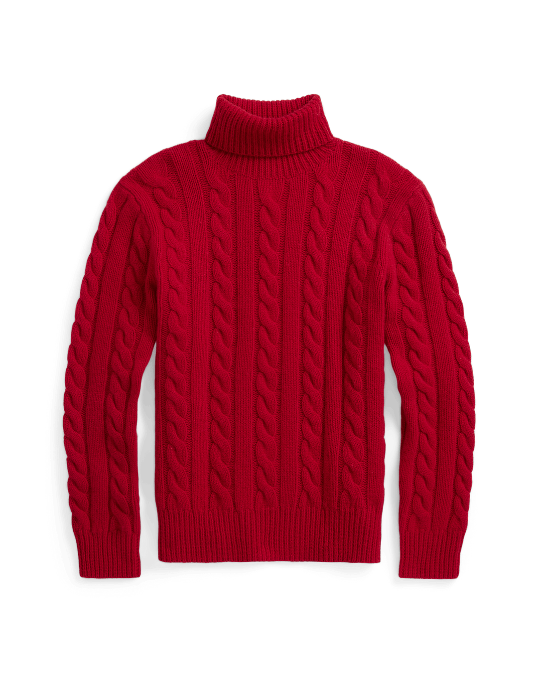 POLO RALPH LAUREN - Pull torsadé en laine et cachemire Rouge Park Av. - Lothaire