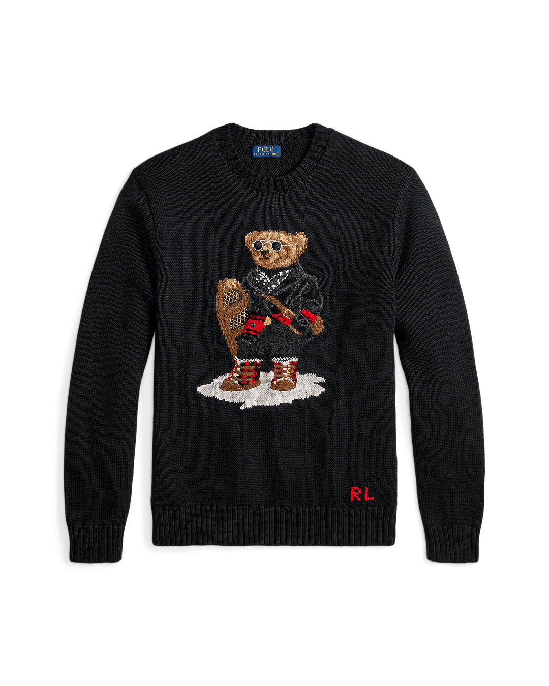 POLO RALPH LAUREN - Pulls Noir Polo Holiday Bear - Lothaire