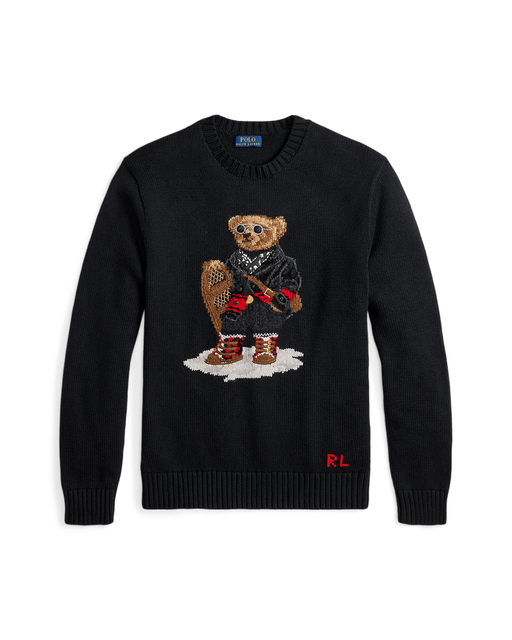 POLO RALPH LAUREN - Pulls Noir Polo Holiday Bear - Lothaire