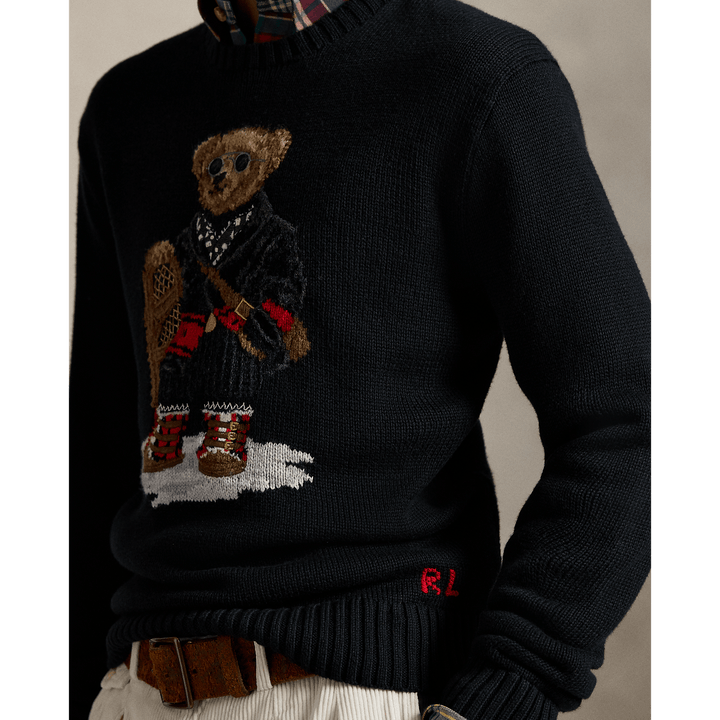 POLO RALPH LAUREN - Pulls Noir Polo Holiday Bear - Lothaire