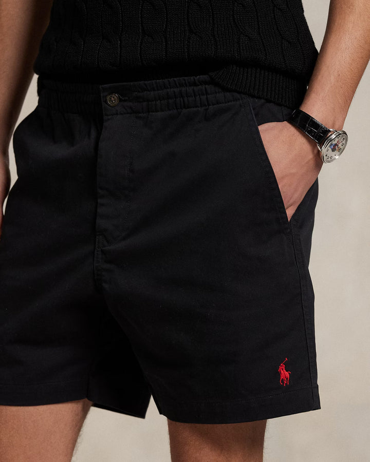 POLO RALPH LAUREN - Short chino Prepster stretch 6 pouces Noir - Lothaire