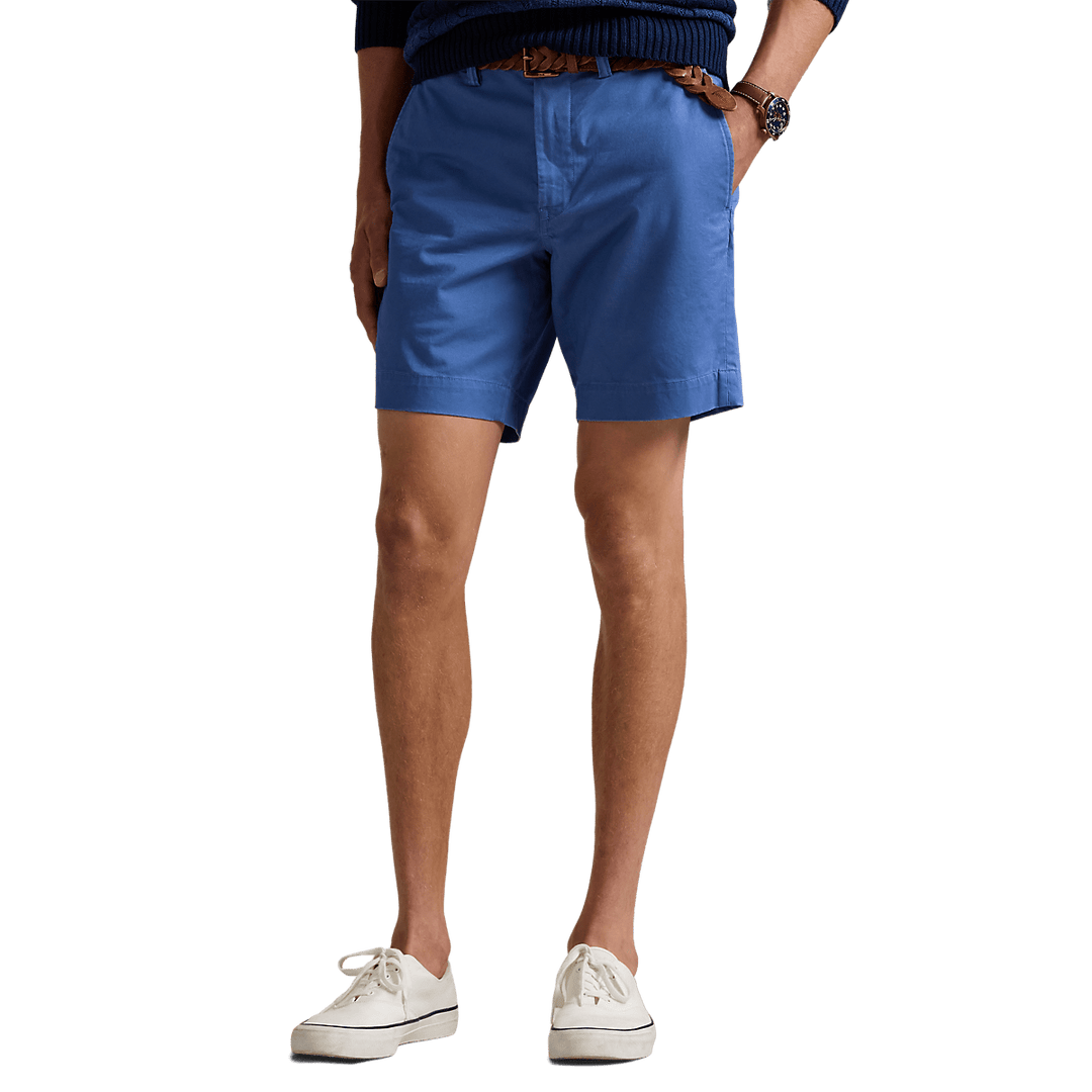 POLO RALPH LAUREN - Short chino stretch Straight Fit Bleu - Lothaire