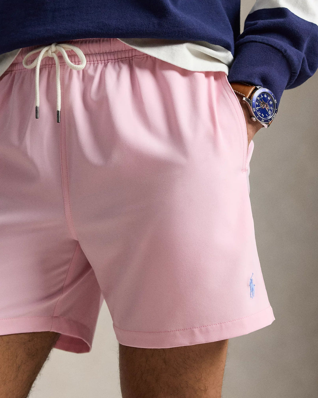 POLO RALPH LAUREN - Short de bain Traveler classique 14,5 cm Rose - Lothaire