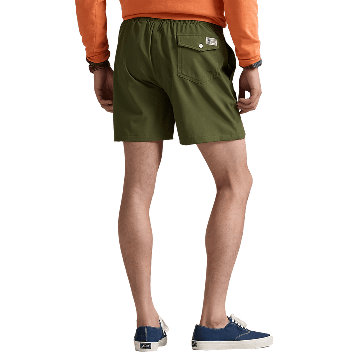 POLO RALPH LAUREN - Short de bain Traveler classique Olive - Lothaire