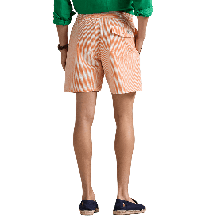 POLO RALPH LAUREN - Short de bain Traveler classique Orange - Lothaire