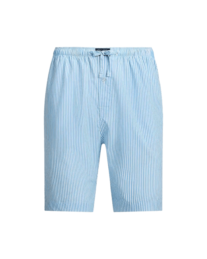 POLO RALPH LAUREN - Short en seersucker à rayures Blanches et bleues - Lothaire