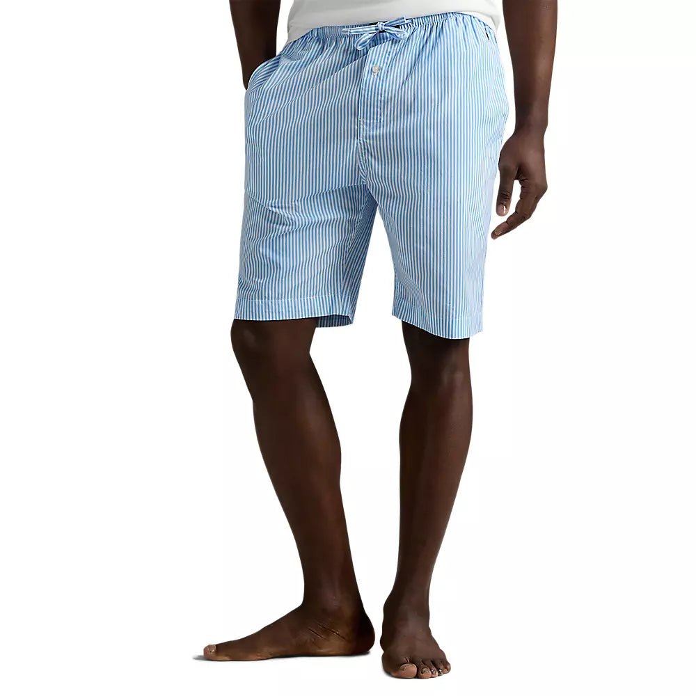 POLO RALPH LAUREN - Short en seersucker à rayures Blanches et bleues - Lothaire