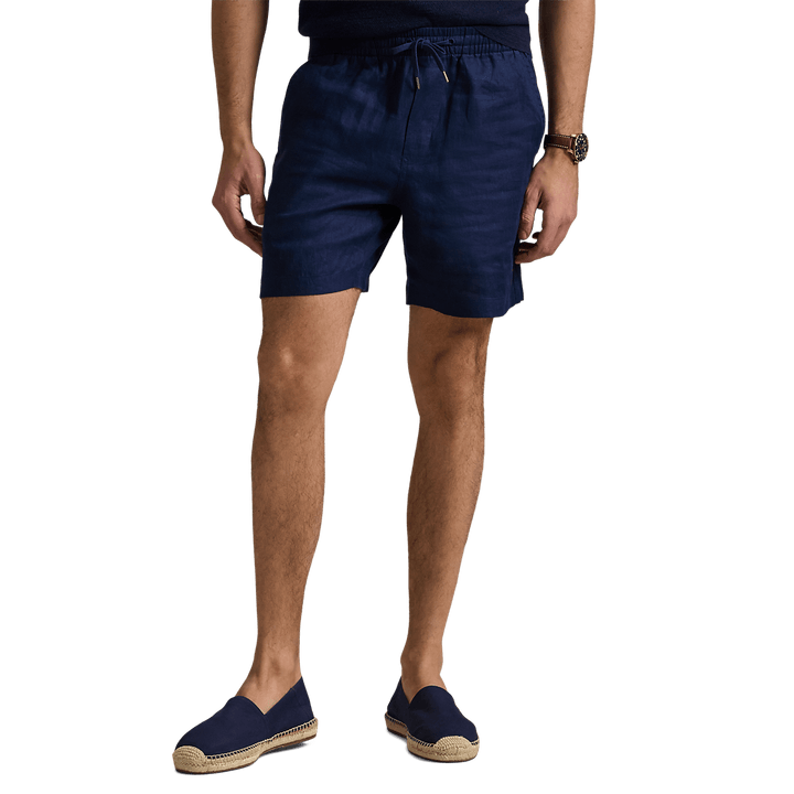POLO RALPH LAUREN - Short Polo prepster en lin Bleu marine - Lothaire