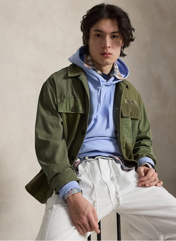 POLO RALPH LAUREN – Sweat à capuche en coton Bleu grisé - Lothaire