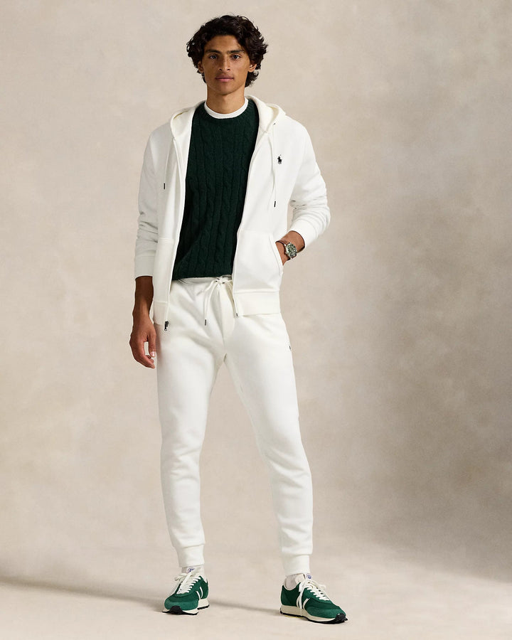 POLO RALPH LAUREN - Sweat à capuche en maille double Blanc - Lothaire