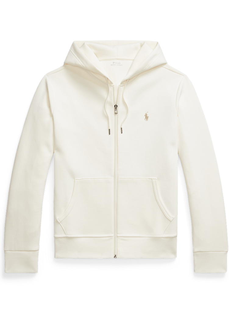 POLO RALPH LAUREN - Sweat à capuche en maille double Crème clair - Lothaire