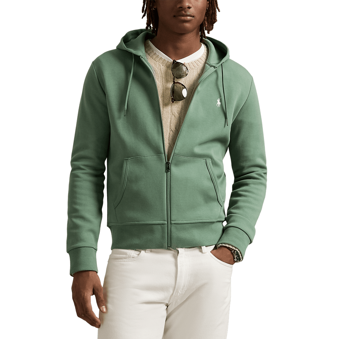 POLO RALPH LAUREN - Sweat à capuche en maille double Vert - Lothaire