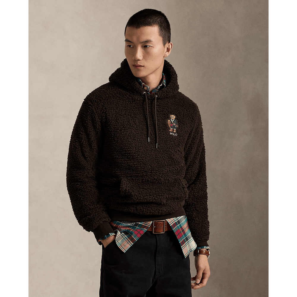 POLO RALPH LAUREN - Sweat à capuche en molleton Polo Bear Pile Marron - Lothaire