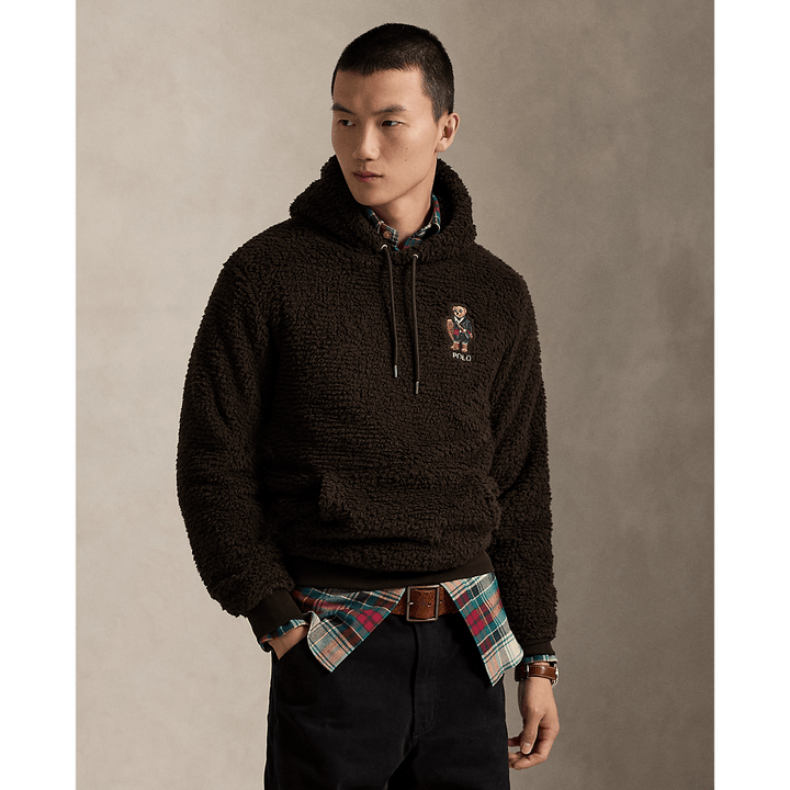 POLO RALPH LAUREN - Sweat à capuche en molleton Polo Bear Pile Marron - Lothaire