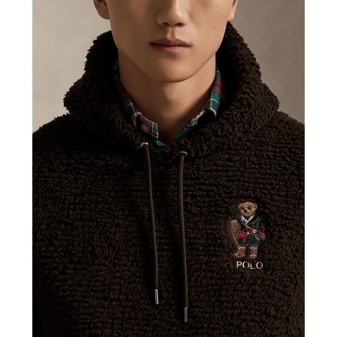 POLO RALPH LAUREN - Sweat à capuche en molleton Polo Bear Pile Marron - Lothaire
