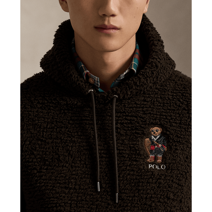 POLO RALPH LAUREN - Sweat à capuche en molleton Polo Bear Pile Marron - Lothaire