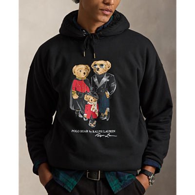 POLO RALPH LAUREN - Sweat à Capuche en Molleton Polo Bears Noir - Lothaire