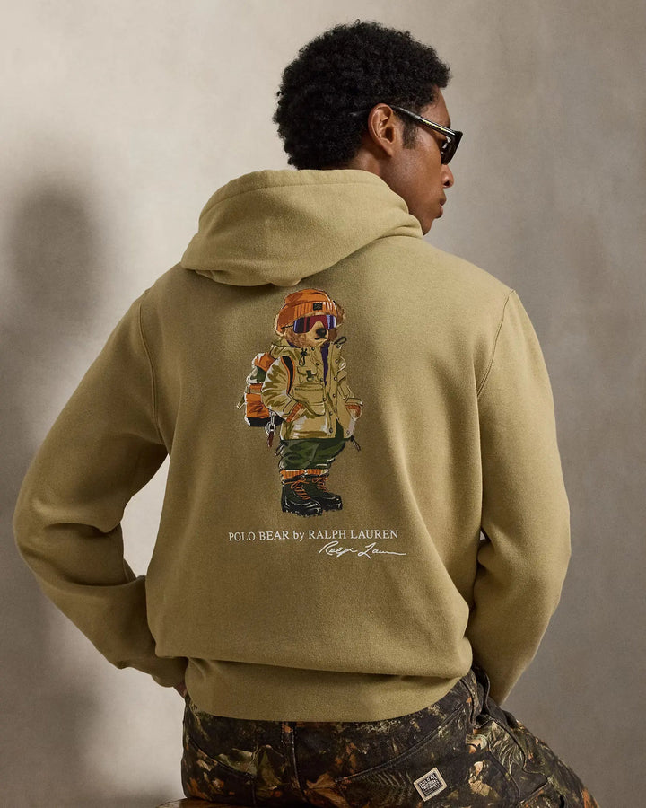 POLO RALPH LAUREN - Sweat à capuche Polo Bear en molleton Kaki - Lothaire