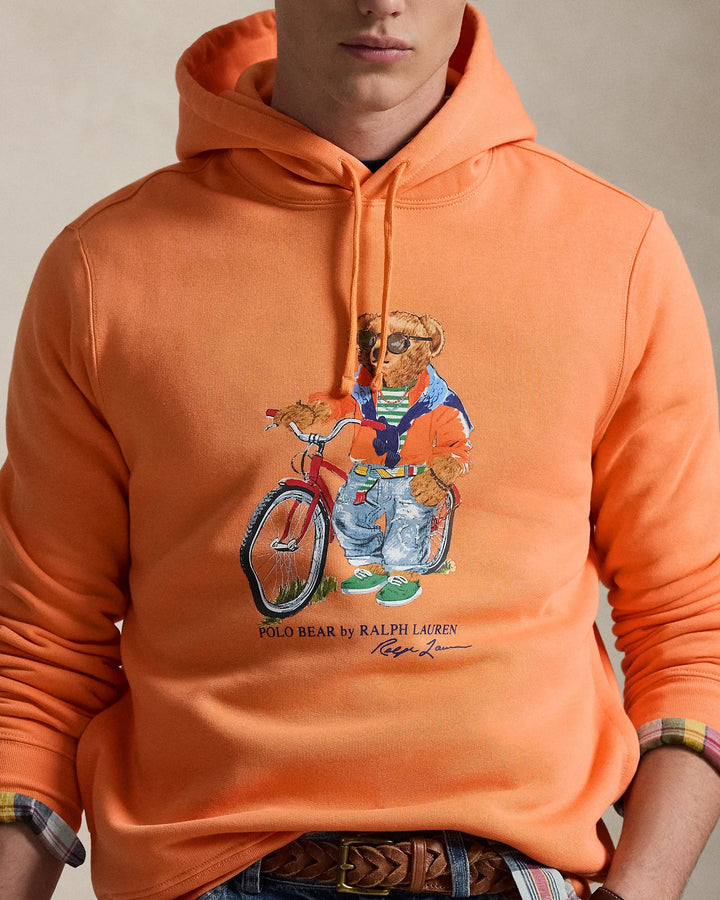 POLO RALPH LAUREN - Sweat à capuche Polo Bear en molleton Orange vif - Lothaire