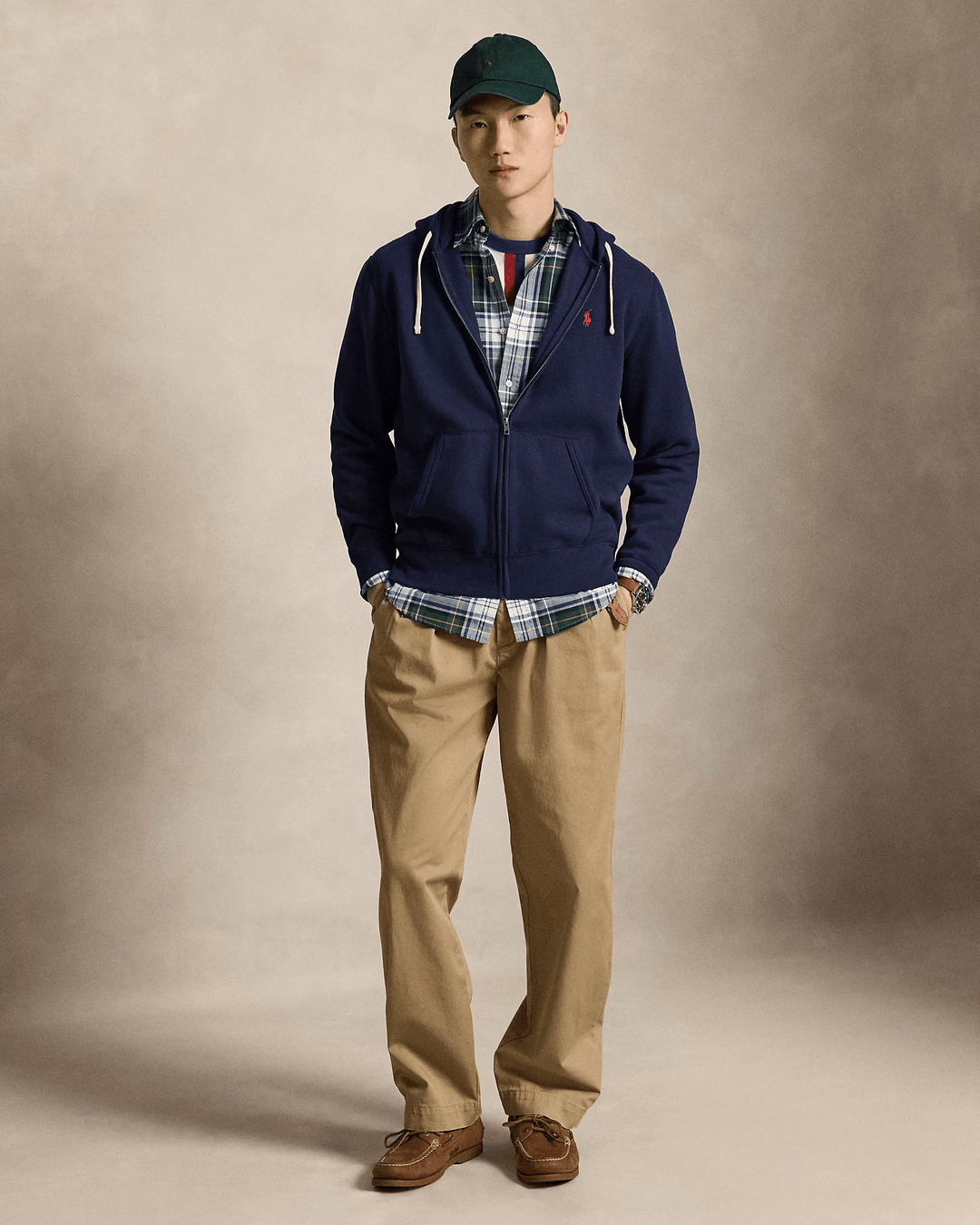 POLO RALPH LAUREN - Sweat à capuche RL en molleton Bleu marine - Lothaire