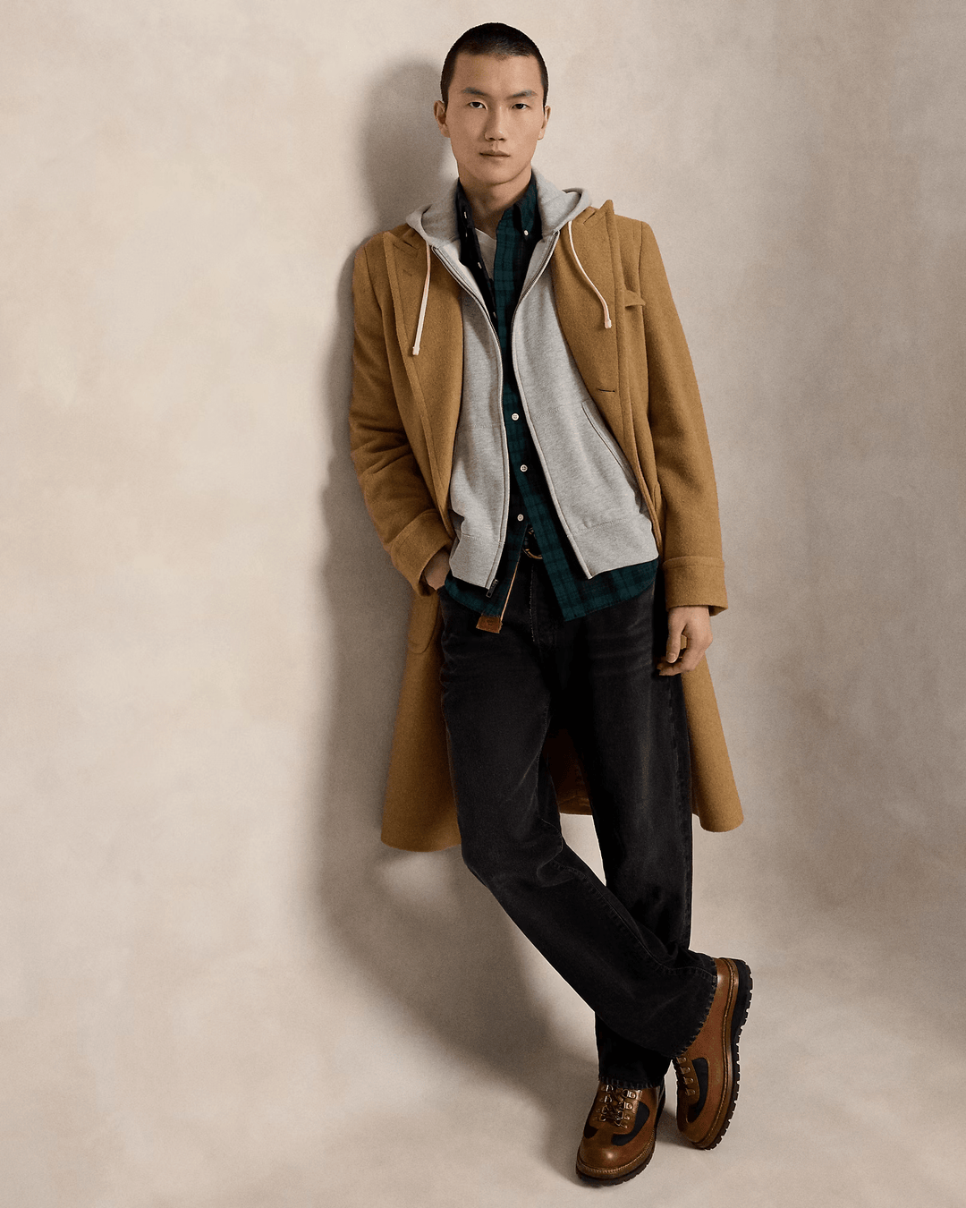 POLO RALPH LAUREN - Sweat à capuche RL en molleton Gris chiné - Lothaire