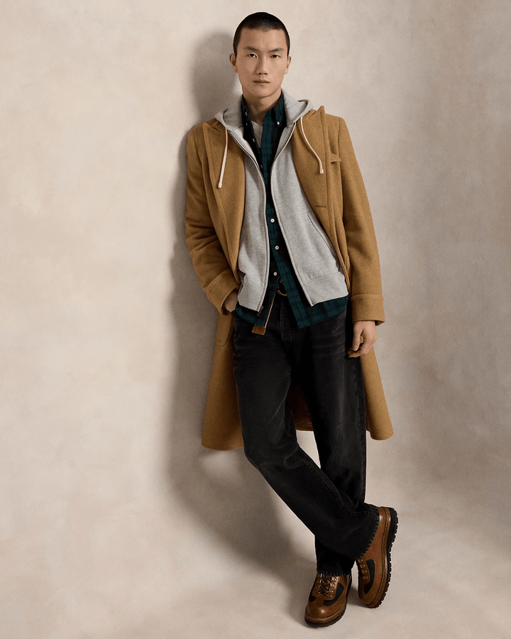POLO RALPH LAUREN - Sweat à capuche RL en molleton Gris chiné - Lothaire