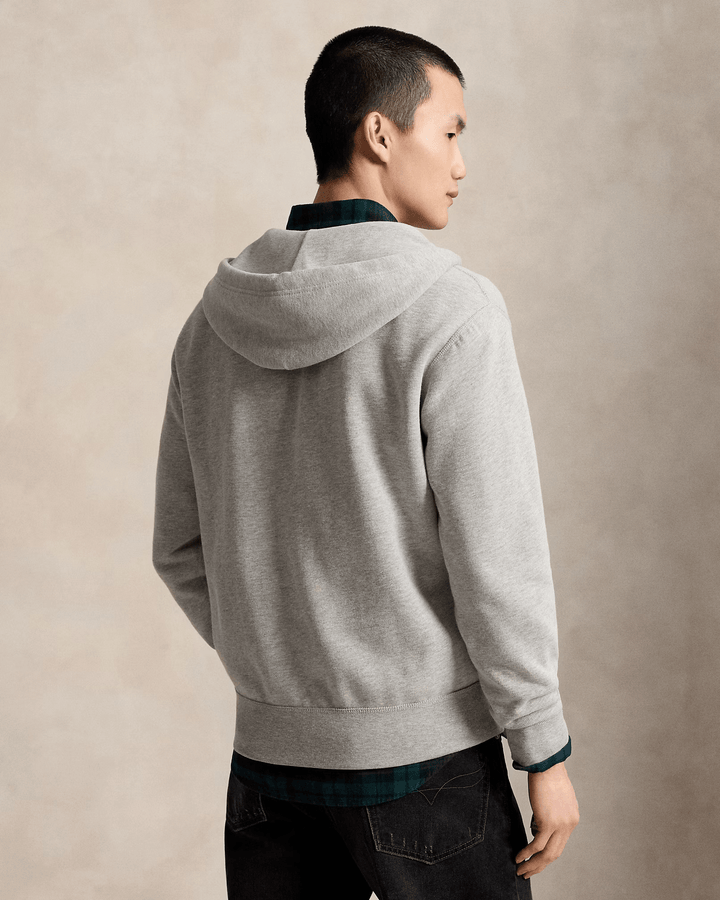POLO RALPH LAUREN - Sweat à capuche RL en molleton Gris chiné - Lothaire